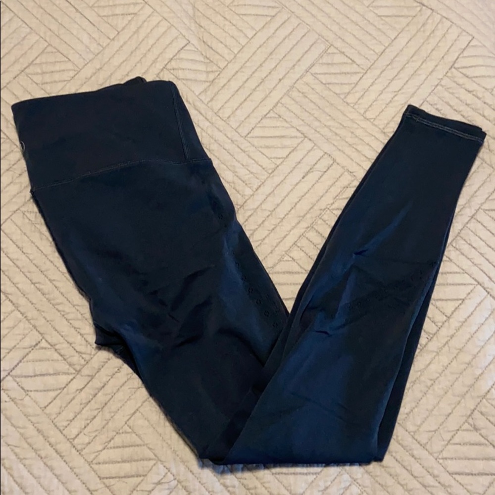 LUlulemon Reveal precision tight-deep teal
